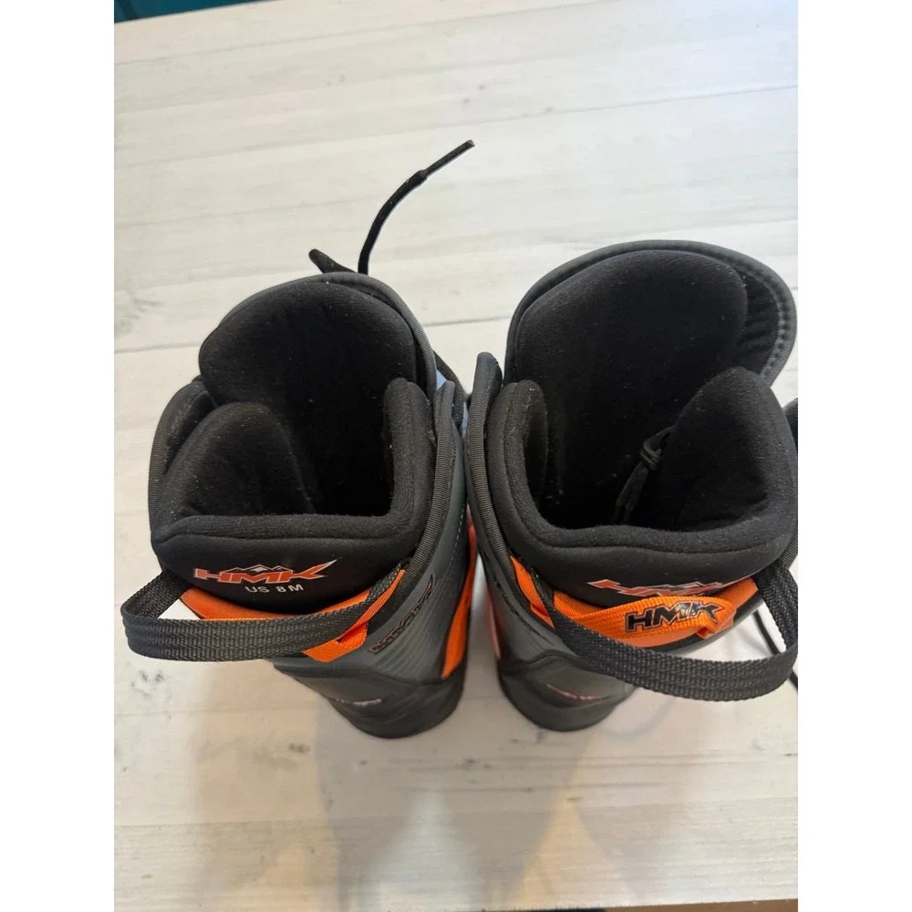 HMK Highmark 4 Snowmobile Boots Men's Size‎ 8 Black Orange